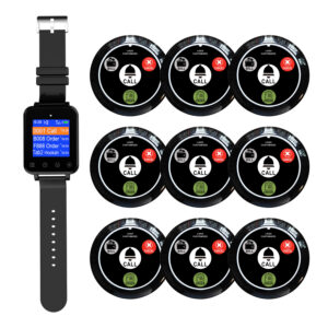 Smart Wireless Wrist Watch Pager Receiver with Call Buttons